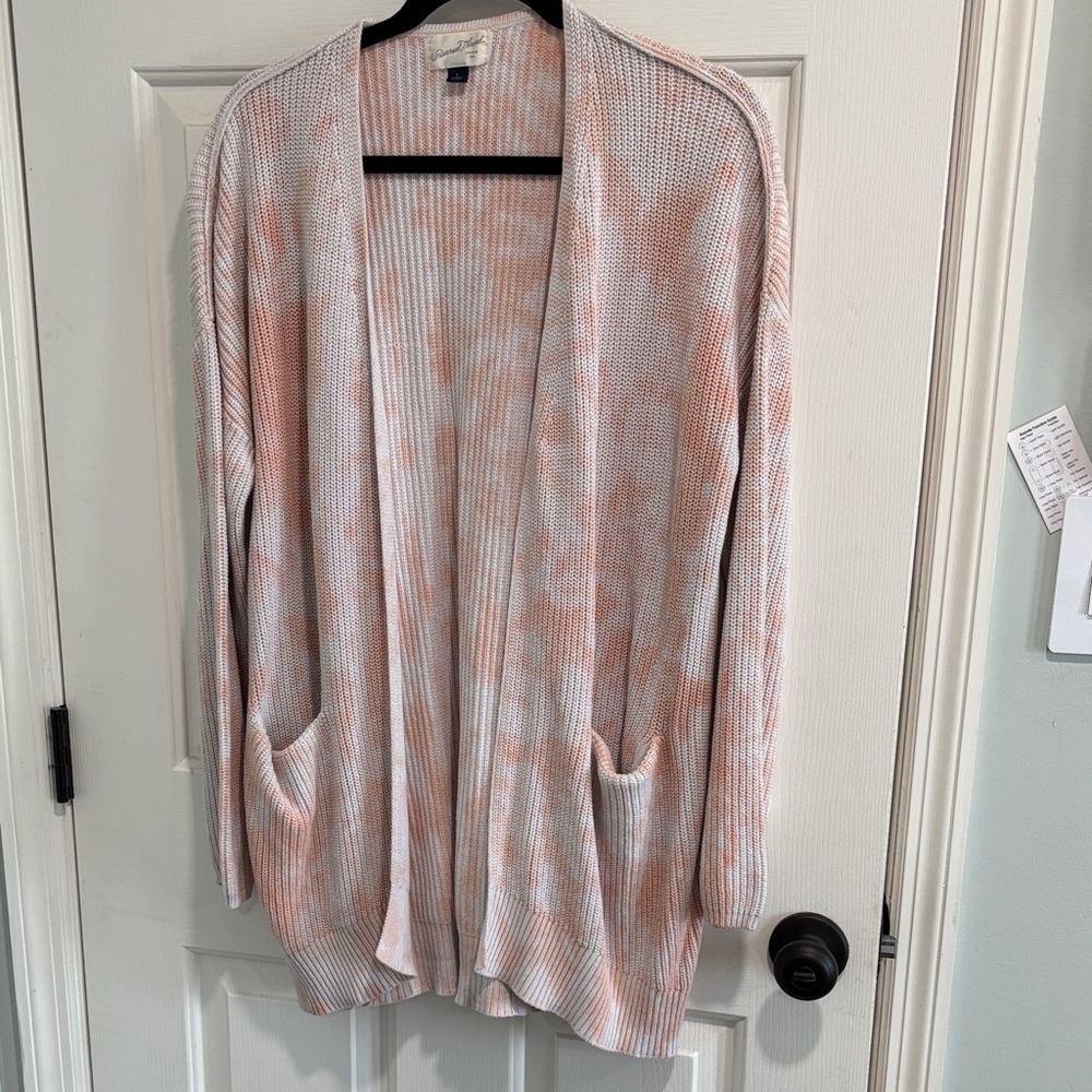 Universal Thread Soft Pink and Cream Cardigan